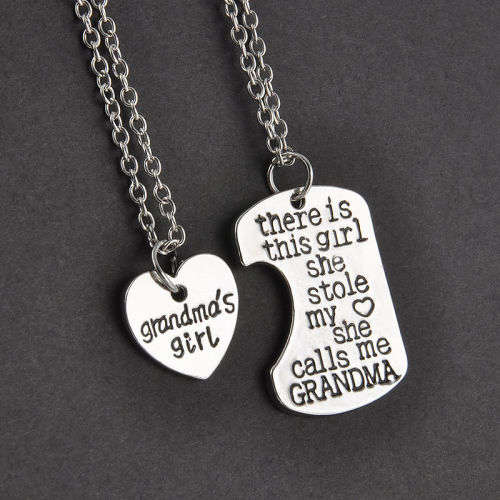 2PC Charm Family Gifts Hot Necklace - GrandPa