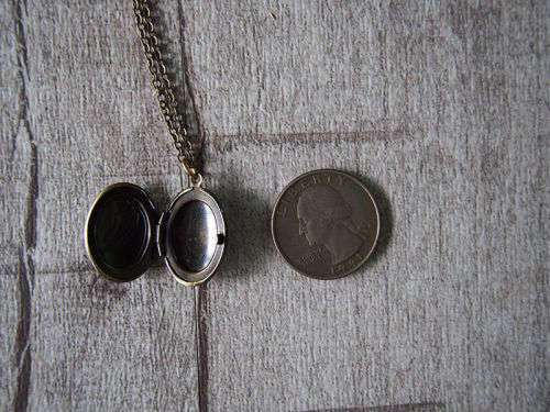 Horse Pony Small Vintage Brass Photo Picture Locket