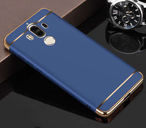 HUAWEI MATE 9  Luxury Slim Hybrid Shockproof Electroplate Case Cover - DARK BLUE