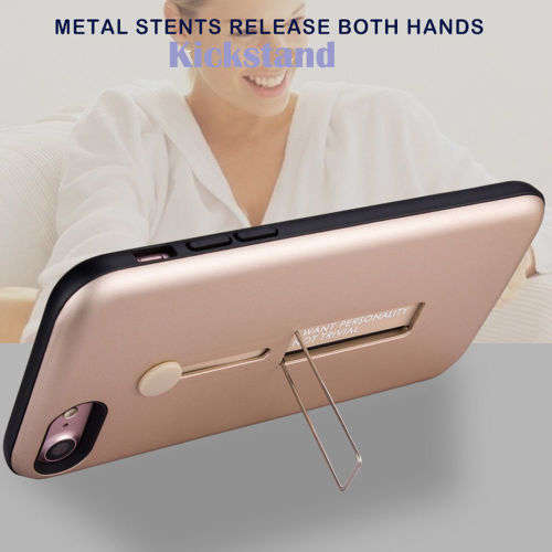 SAMSUNG GALAXY S8 Hybrid Case Kickstand Finger Strap Case Cover - GOLD