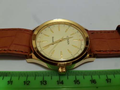 RARE VINTAGE MEN'S CITIZEN QUARTZ 42MM JAPAN MADE WRIST WATCH FOR GENTS WEAR
