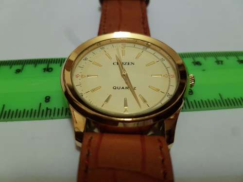 RARE VINTAGE MEN'S CITIZEN QUARTZ 42MM JAPAN MADE WRIST WATCH FOR GENTS WEAR