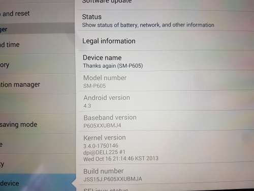 Samsung Galaxy Note 2014 Edition 10.1 SM-P605