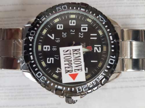 SHARK-ARMY-Official-Black-Date-Stainless-Steel-Quartz-Mens-Sport-Wrist-Watch  Ref44