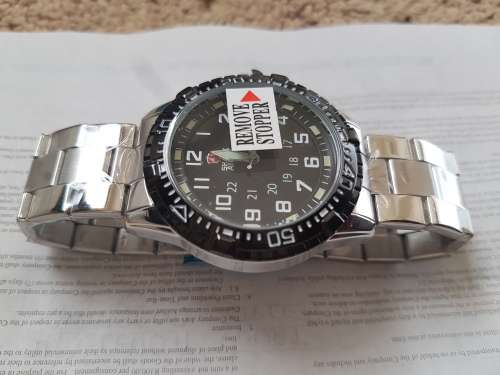 SHARK-ARMY-Official-Black-Date-Stainless-Steel-Quartz-Mens-Sport-Wrist-Watch  Ref44