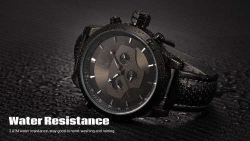 SHARK LED Date Black Red Quartz Stainless Steel, All the Dials moves are not decoration Ref46