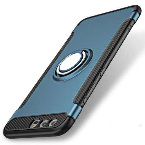 HUAWEI  P10 Lite Luxury Shockproof Hybrid Rubber Hard Cover  - Navy Blue