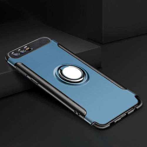 HUAWEI  P10 Lite Luxury Shockproof Hybrid Rubber Hard Cover  - Navy Blue