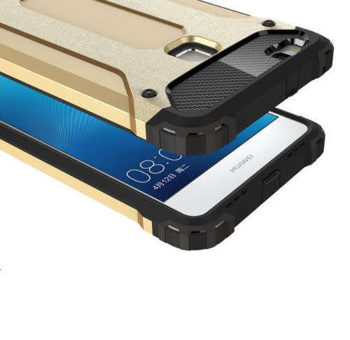 HUAWEI MATE 9 Cover  Shockproof Rugged Hybrid Rubber Case Cover - GOLD