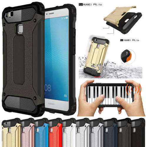 iPhone 7 Cover Shockproof Rugged Hybrid Rubber Case Cover - BLACK