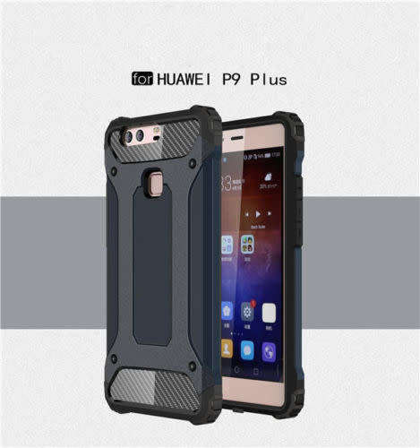 iPHONE 6 PLUS Shockproof Rugged Hybrid Rubber Case Cover - NAVY BLUE