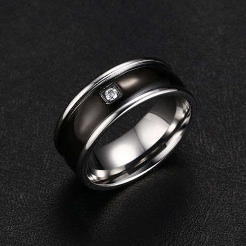 Stainless Steel Titanium Band Ring Wedding Engagement Size 11