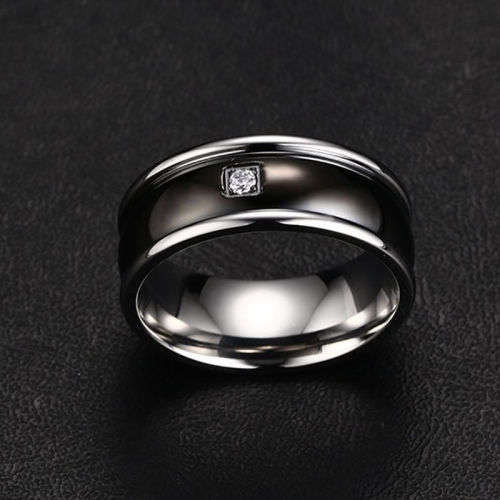 Stainless Steel Titanium Band Ring Wedding Engagement Size 11