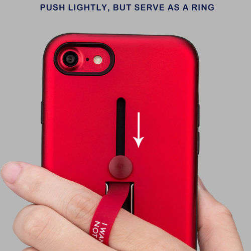 SAMSUNG GALAXY S8 Hybrid Case Kickstand Finger Strap Case Cover - GOLD