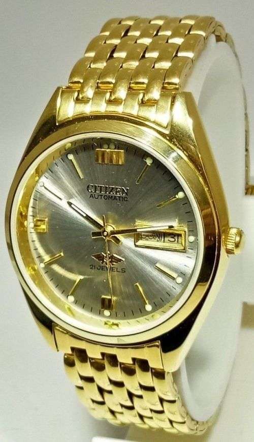 CITIZEN AUTOMATIC JAPAN MEN'S GOLD PLATED WATCH