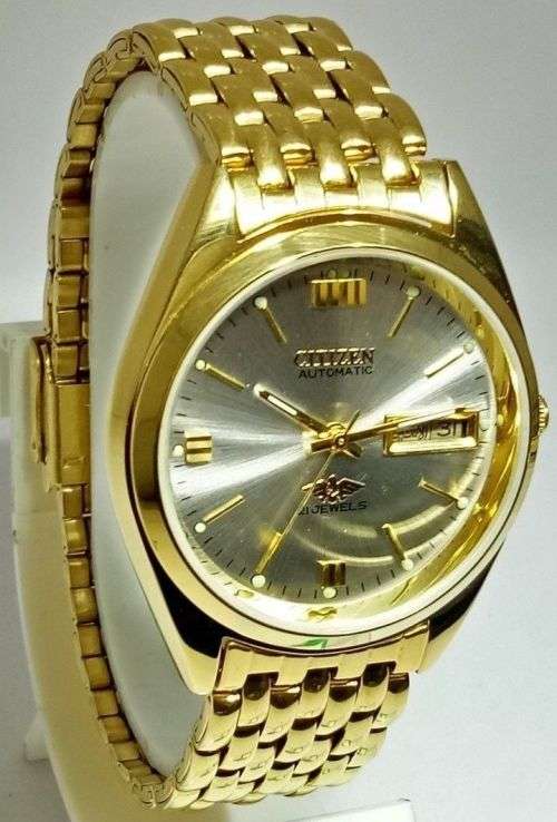 CITIZEN AUTOMATIC JAPAN MEN'S GOLD PLATED WATCH