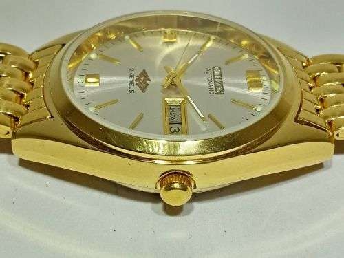 CITIZEN AUTOMATIC JAPAN MEN'S GOLD PLATED WATCH