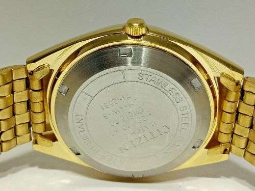 CITIZEN AUTOMATIC JAPAN MEN'S GOLD PLATED WATCH