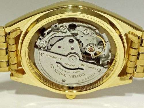 CITIZEN AUTOMATIC JAPAN MEN'S GOLD PLATED WATCH