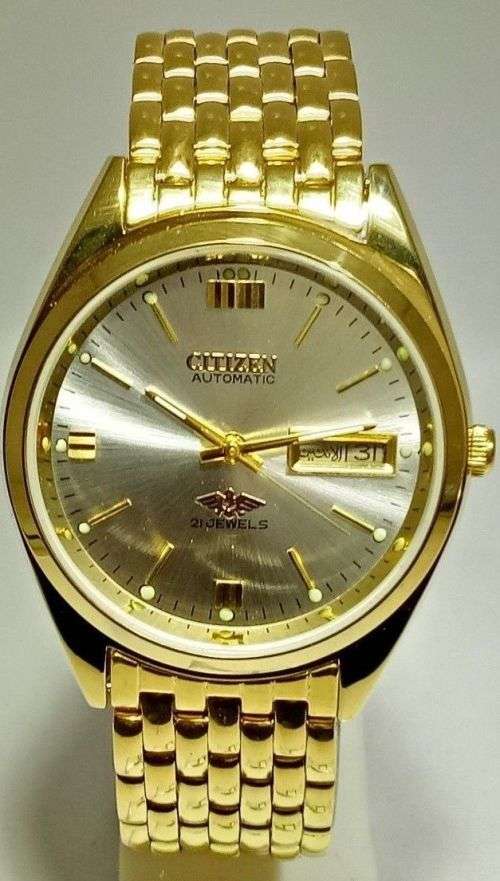 CITIZEN AUTOMATIC JAPAN MEN'S GOLD PLATED WATCH