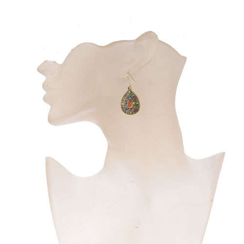 Bohemian Colorful Resin Bead Women Earring