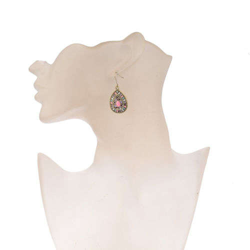 Bohemian Colorful Resin Bead Women Earring