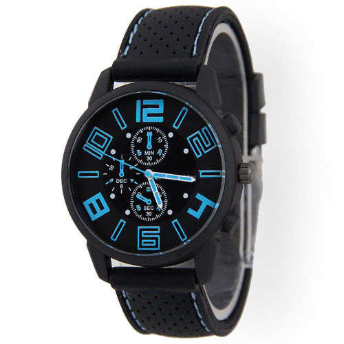 Men Fashion Stainless Steel Sport Watch - Blue