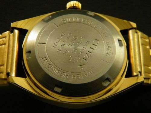 CITIZEN AUTOMATIC JAPAN MEN'S GOLD PLATED WATCH
