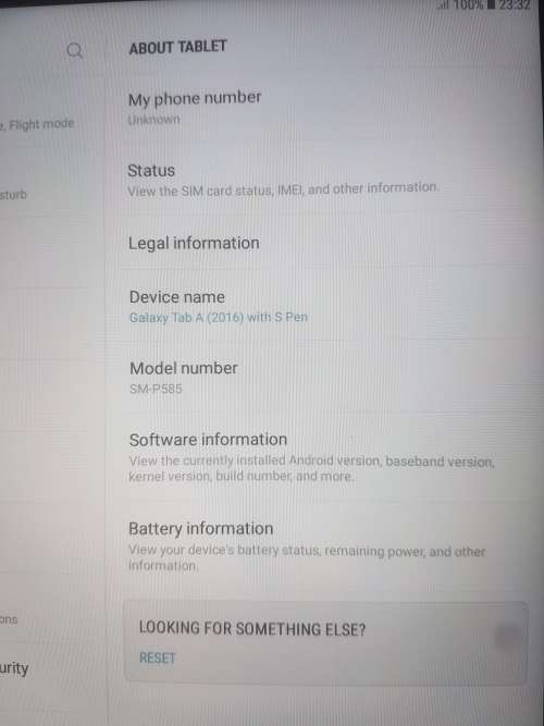 Samsung Galaxy Tab A2016 10.1 inch very clean (SM-P585)