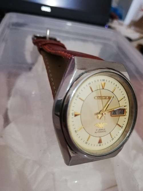 VINTAGE CITIZEN AUTOMATIC 8200A JAPAN MEN'S DAY/DATE WATCH