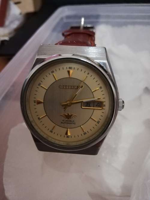 VINTAGE CITIZEN AUTOMATIC 8200A JAPAN MEN'S DAY/DATE WATCH