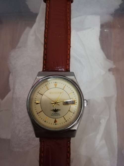 VINTAGE CITIZEN AUTOMATIC 8200A JAPAN MEN'S DAY/DATE WATCH