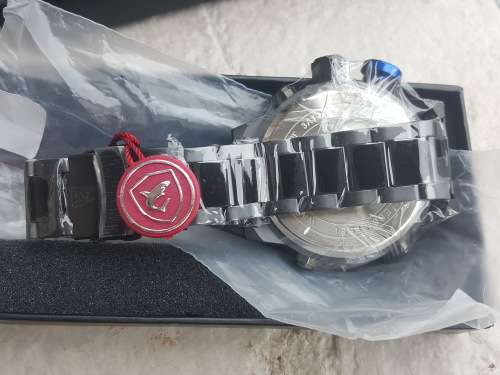 GENUINE Shark Digital LED Date Big Face Silver Black Quartz Sport Wrist Watch Ref62