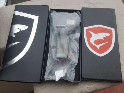 GENUINE Shark Digital LED Date Big Face Silver Black Quartz Sport Wrist Watch Ref62