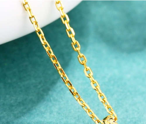 Dragonfly Blue Crystal Rhinestone Gold Chain