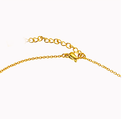 Dragonfly Blue Crystal Rhinestone Gold Chain