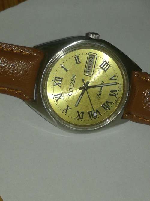 VINTAGE CITIZEN AUTOMATIC JAPAN MEN'S DAY/DATE WATCH