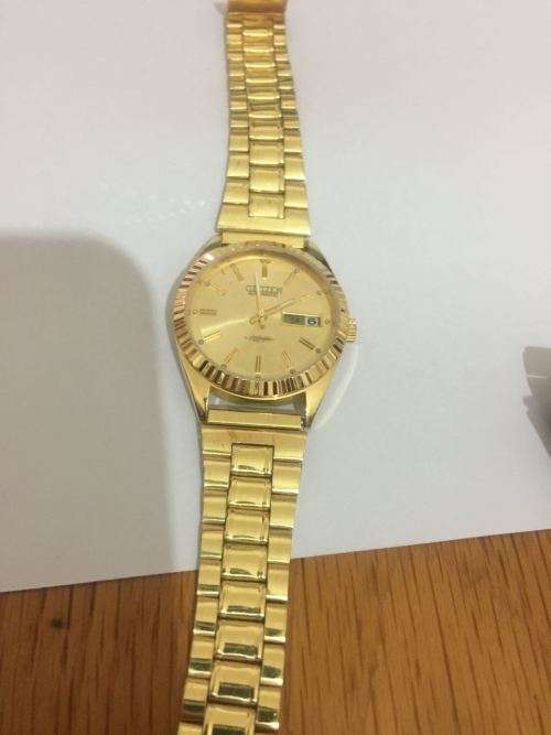 CITIZEN AUTOMATIC JAPAN MEN'S GOLD PLATED WATCH