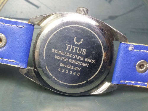 Vintage Titus 17J Hand Winding Movement Mens Analog Dial Wrist Watch