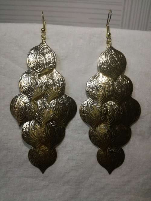 x3 Fashion Long Tassel Metal Ear Stud Dangle Hook Earrings