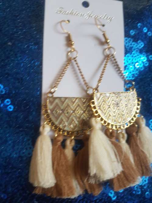 Fashion Bohemian Feather Tassel Dangle Earrings