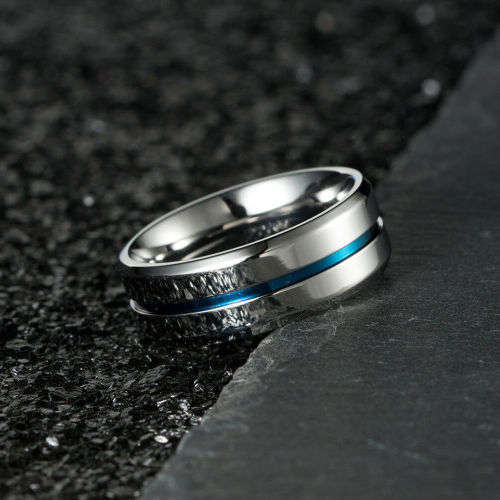 Stainless Steel Titanium Band Ring Wedding Engagement Size 8