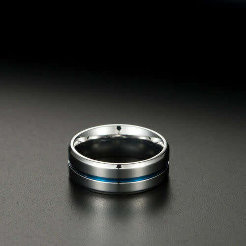 Stainless Steel Titanium Band Ring Wedding Engagement Size 8
