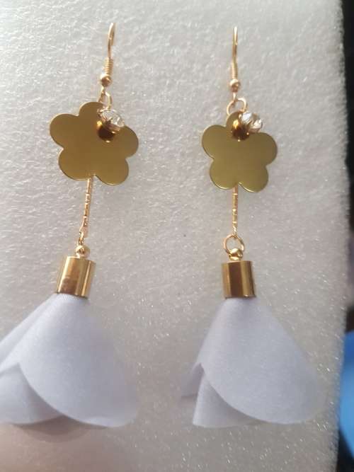 Fashion Bohemian Long Dangle Earrings - Gray