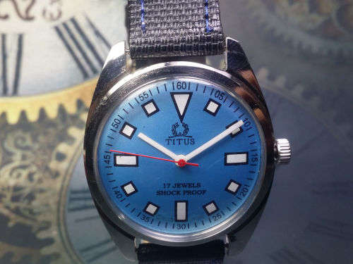 Vintage TITUS Swiss Made Mechanical Handwinding Movement Mens  Watch