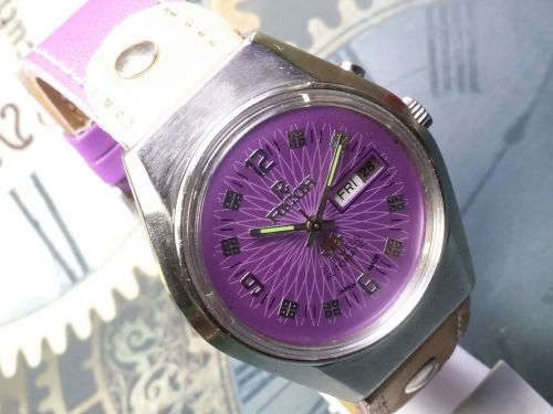 Vintage RICOH 21J Mechanical Automatic Day&Date Movement Mens Wrist Watch