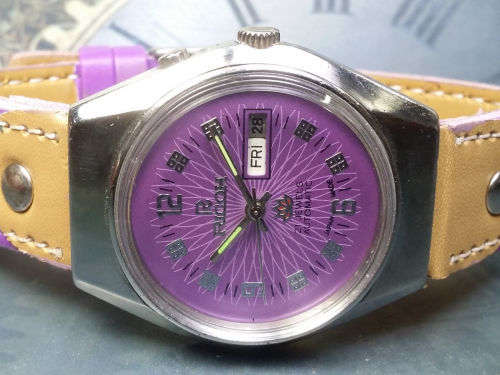 Vintage RICOH 21J Mechanical Automatic Day&Date Movement Mens Wrist Watch