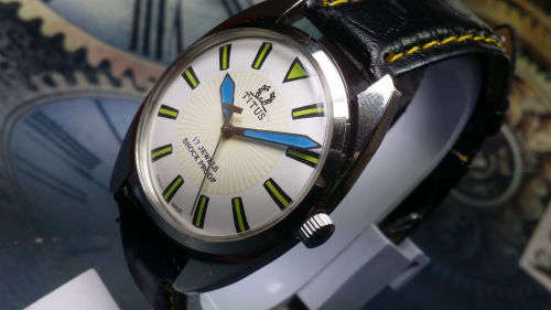 Vintage TITUS Swiss Made Mechanical Handwinding Movement Mens Wrist Watch