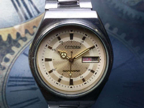 Vintage Citizen 21J Mechanical Automatic Day&Date Movement Mens Wrist Watch