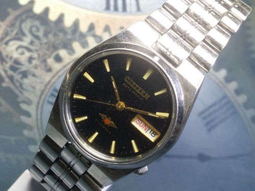 Vintage Citizen 21J Mechanical Automatic Day&Date Movement Mens Wrist Watch